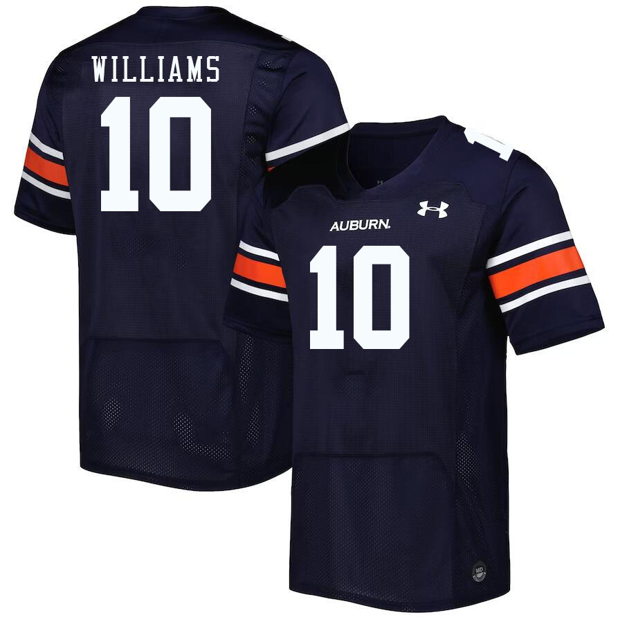 Men #10 Amaris Williams Auburn Tigers College Football Jerseys Stitched-Navy